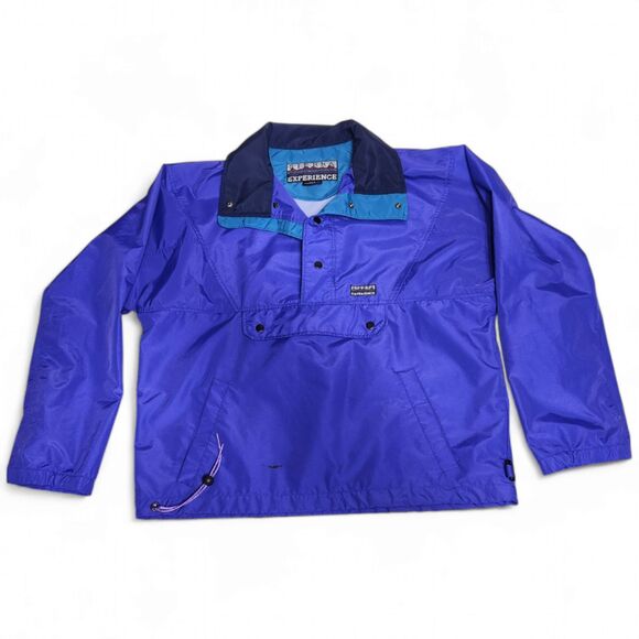 Vintage 90s Sierra Experience Windbreaker Pull-over | Women's S, Purple and Teal - Picture 6 of 9